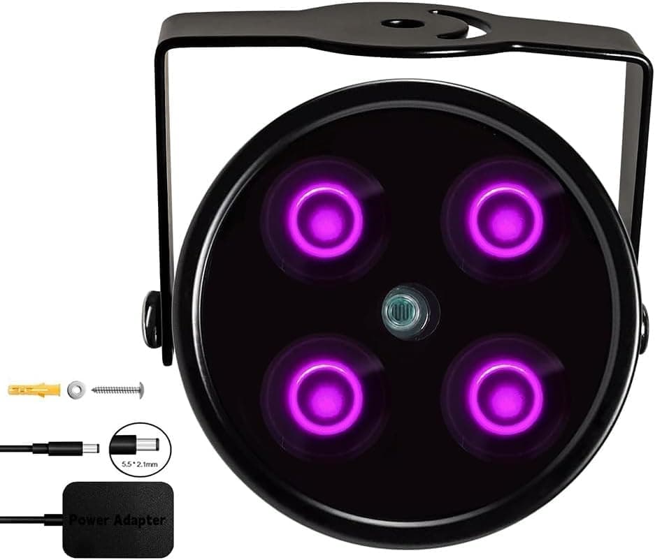 JCHENG IR Illuminator 4-Led Infrared Light for IR Camera, Quest Series and PSVR2 with Power Adapter