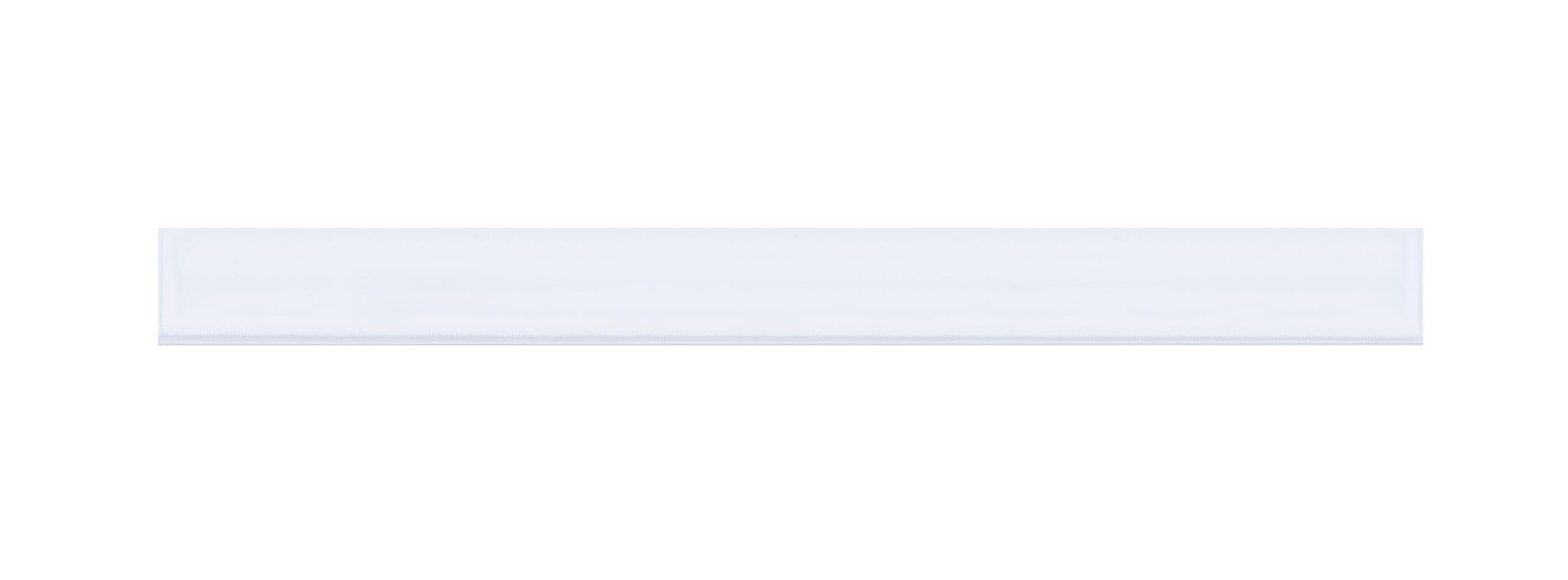 HOL-DEX LH110 Plastic Permanent Self-Adhesive Label Holder, 6" Length x 1/2" Width, Clear (Case of 12)