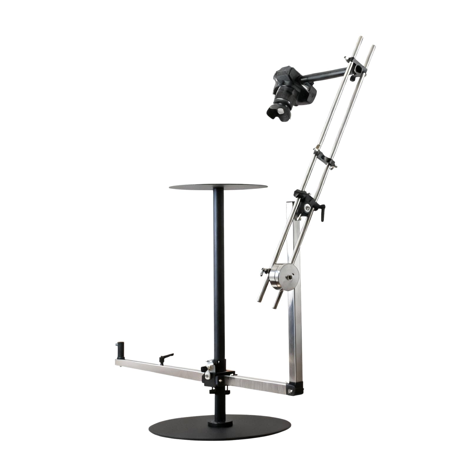 V360SE 2 Axis 360 Video Booth, ManualSpinning Camera Rig with Adjustable Height & Distance, Dual RotationTurntable for Unboxing, Food, Jewelry, Cosmetics, Stop Motion, Bullet Time