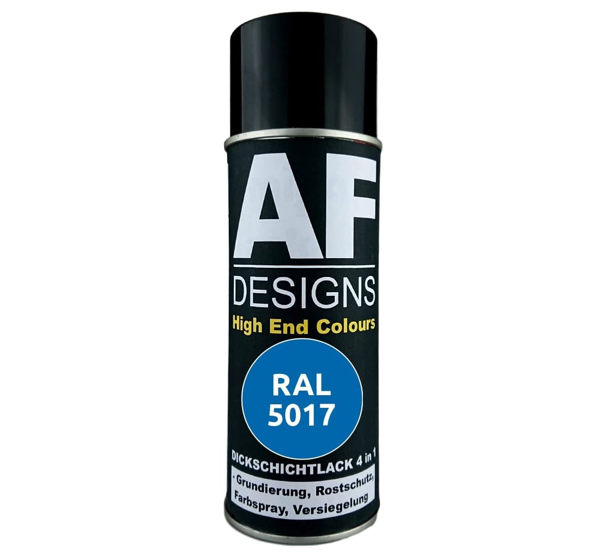 Alex Flittner Designs Rust Protection Paint 4-in-1 RAL 5017 Traffic Blue Metal Protective Paint Spray Rust Protection Paint Spray Can