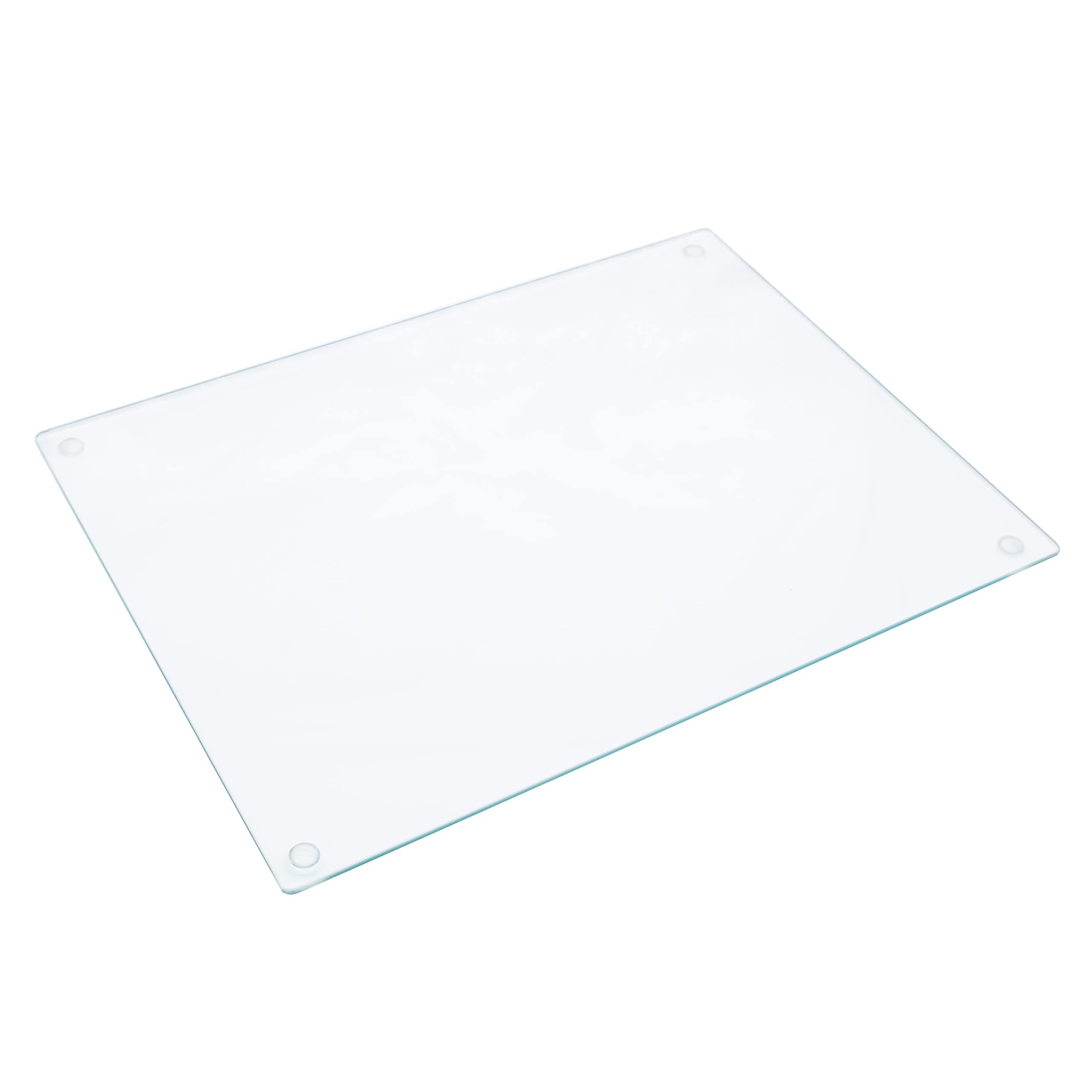 Chefcaptain Tempered Glass Cutting Board, Extremely Durable, Long-Standing, Clear Glass, Scratch Resistant, Heat Resistant, Shatterproof, Extra Large 12X16