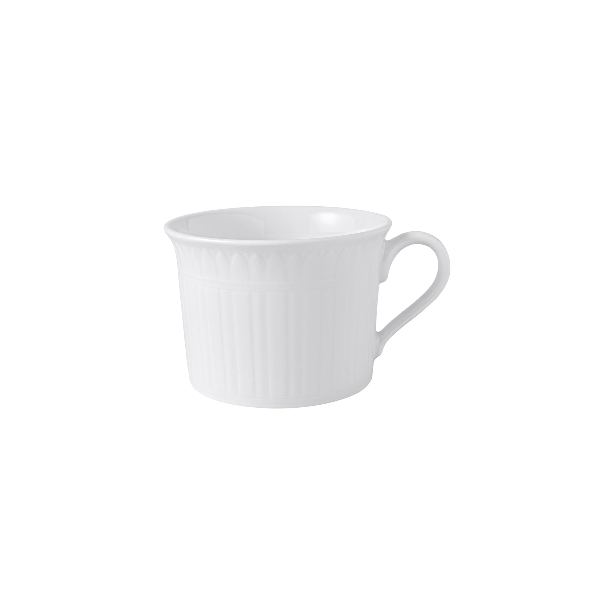 Villeroy & Boch Cellini Breakfast Cup, 11.75 oz, Premium Porcelain, White