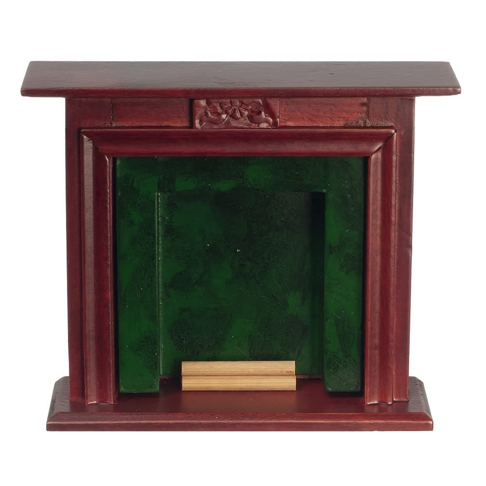 1:12 Scale Mahogany Fireplace #D1117