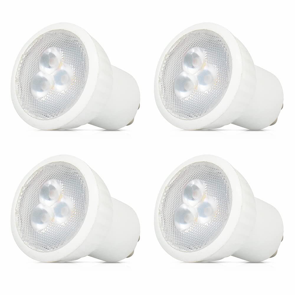 MR11 GU10 LED Bulb 3W Non-Dimmable 35MM Small Bulb 35W Halogen Bulbs Equivalent Bright Warm White 120V for Recessed Lighting, Track Lighting, Spotlight, Household Mini Bulbs 4 Pack