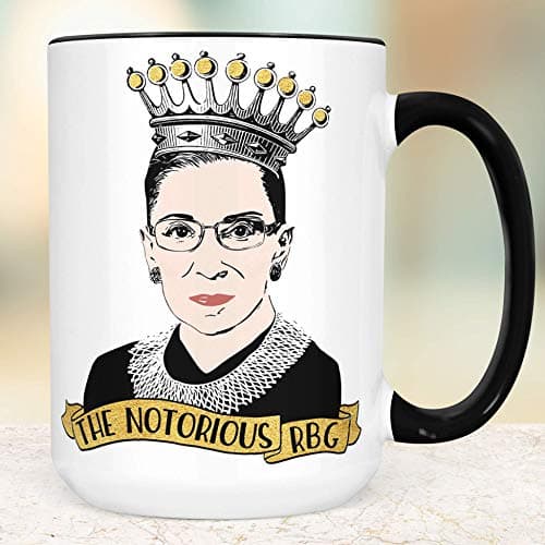The Notorious RBG Coffee Mug Microwave Dishwasher Safe Ceramic Ruth Bader Ginsburg Cup