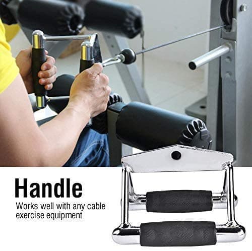 Cable Machine Handle Attachments, Rowing Machine Handle Set Pull Down Exercise Handles
