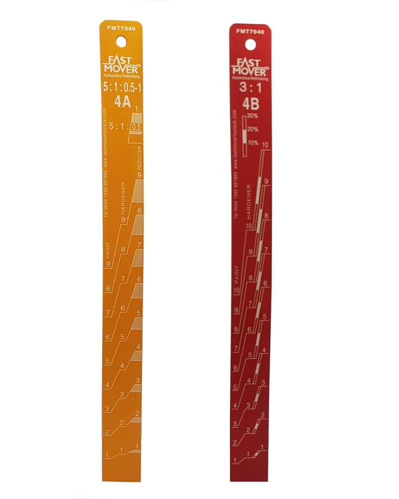 Fast Mover Tools, Paint Measuring Stick, Aluminium, 3:1 & 5:1 Ratio, 1pc
