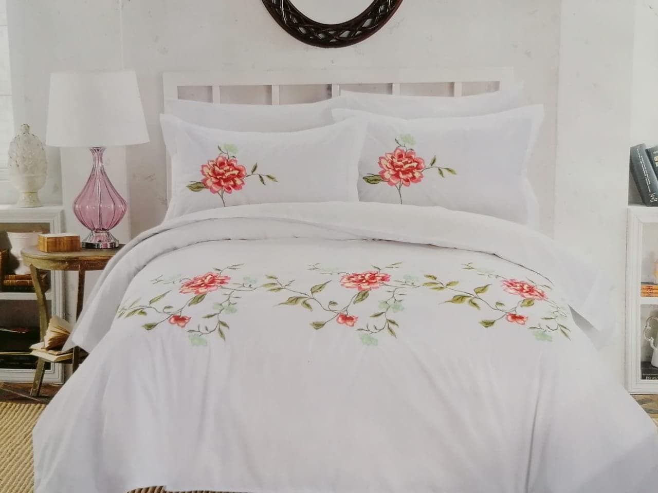 Kingsize Bedsheet 6pcs One Set High Cotton Quality Bedding Set Duvet Cover (12)