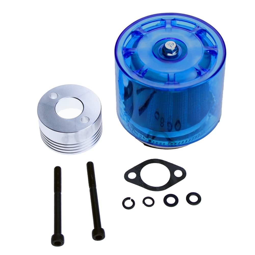 FLMLF TOP SPEED RC WORLD Air filter Set With Blue cover for 1/5 RC Hpi Baja Rovan King Motor 5B 5T 5SC