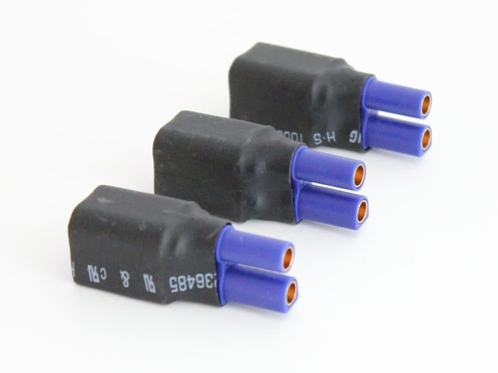 3 PCs EC5 No wires Parallel Lipo Battery Connector Adapter by Serial Parallel Adapter