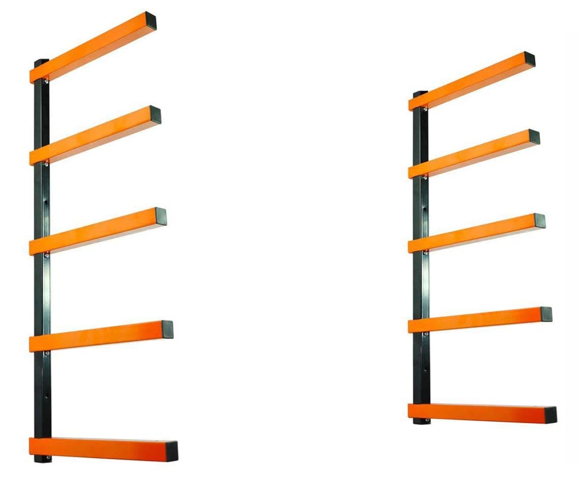KF1005 Lumber Storage Rack 5-Level System 110lbs (50kg) per Level Lumber Rack with Durable Sheet Metal Screws