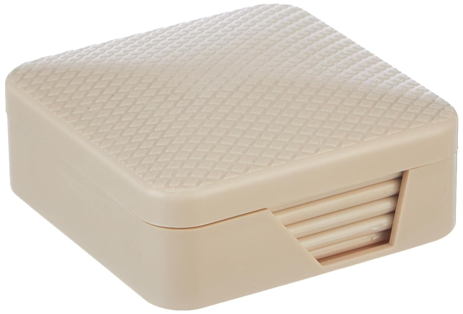 Ganesh Plastic Quadra Tea Coaster Set for Dining Table for Hot Pots - Coasters for Cups Set of 6