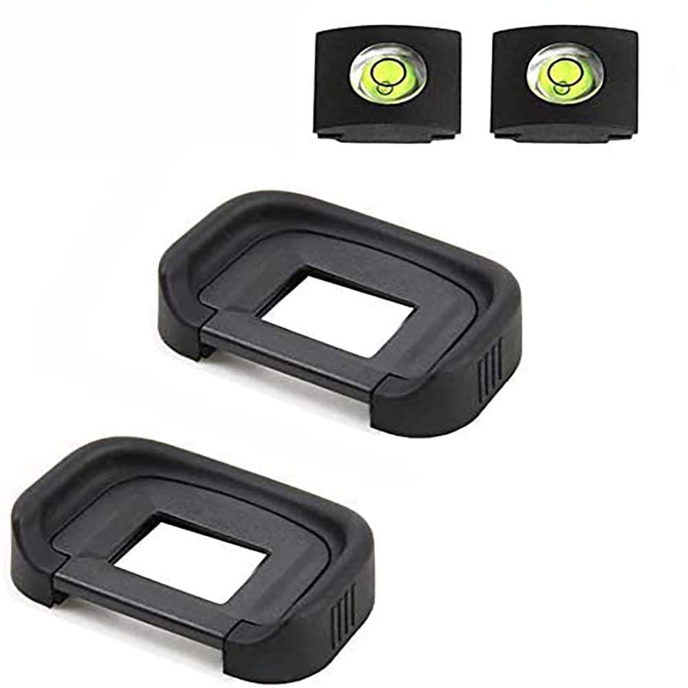 EB Eyepiece Eyecup Eye Cup for Canon EOS 90D/80D/70D/60D/50D/40D/20D/5D Mark II/5D Mark I/6D Mark II/6D Mark I (2-Pack), ULBTER viewfinder Eyecup with Hot Shoe Cover