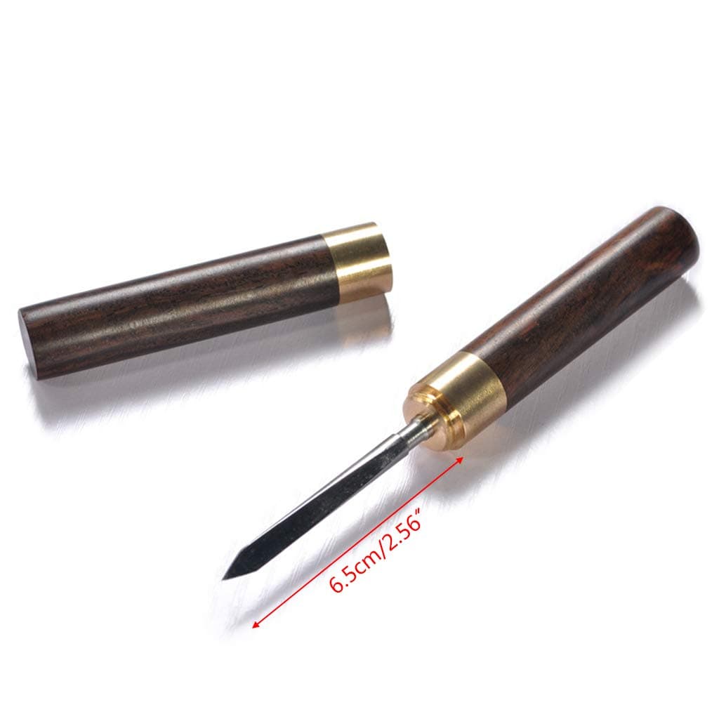 Ebony Tea Cone Rosewood Tea Needle - Ebony Tea Knife Large Puer Tools Tea Cone Needle for Breaking Prying Tea Brick Professional Tool