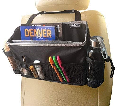 JACO HangPro Car Seat Organizer - Premium Multifunctional Front and Back Seat Travel Caddy for Interior Organization and Storage