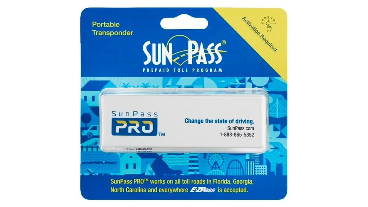 Sunpass Pro Sun Pass Transponder Prepaid Toll Program - Florida and 21 Other States!