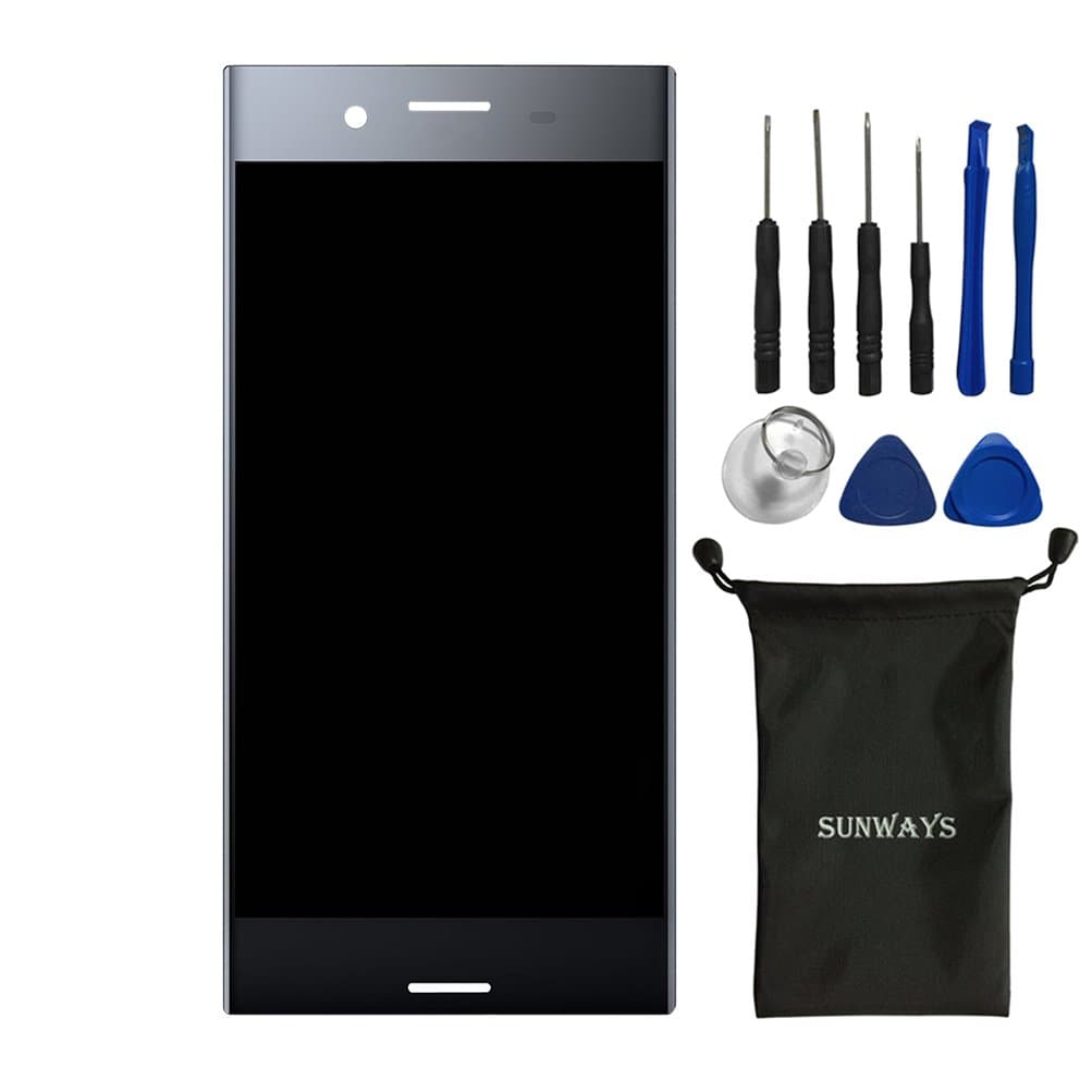 sunways Compleat Display Touch Digitizer Screen Glass Replacement for Sony Xperia XZ Premium G8141 G8142 (Black)