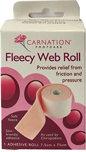 SIX PACKS of Carnation Fleecy Web Roll 1 Adhesive Roll 7.5cm x 75cm