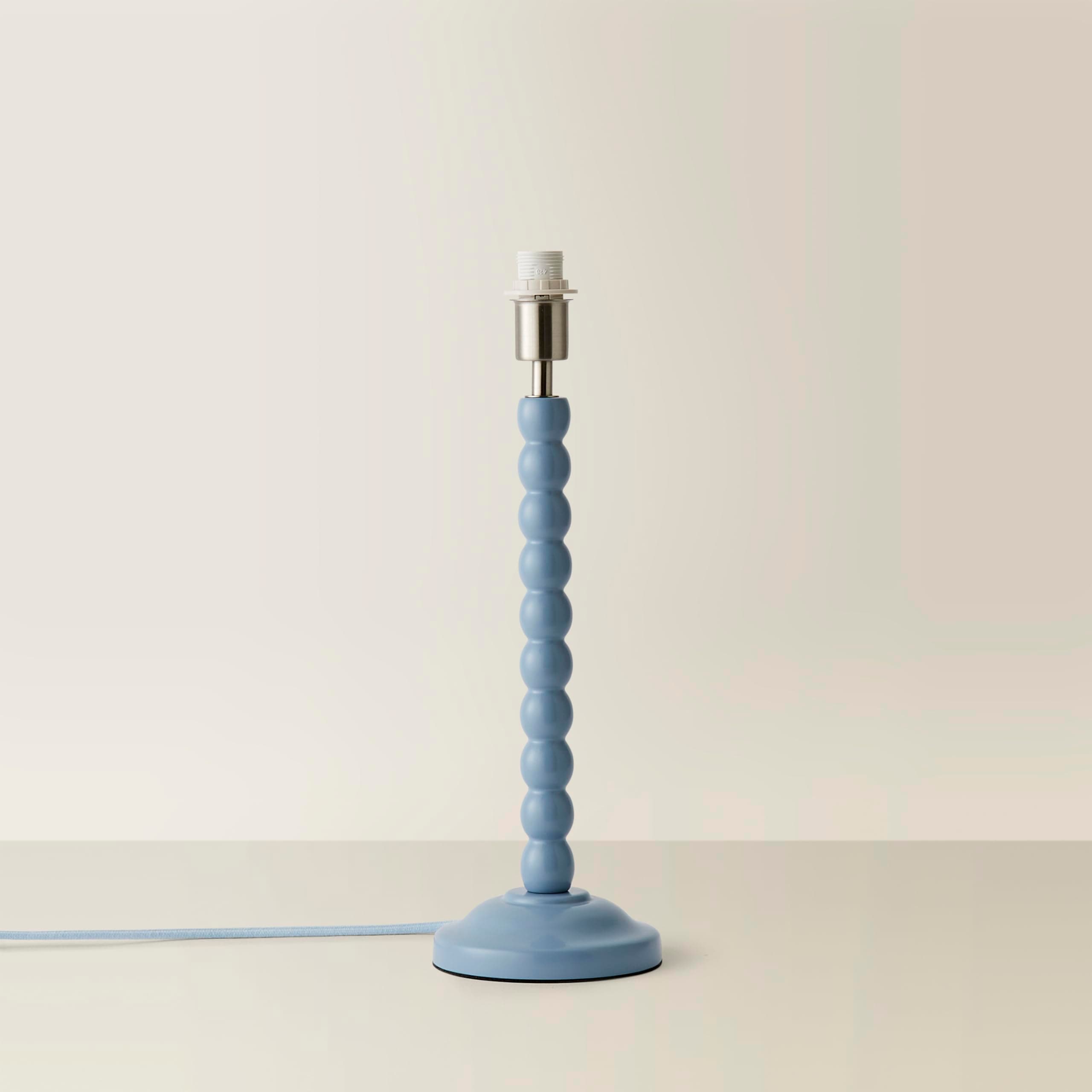 ValueLights | Powder Blue Bobbin Stem Table Lamp Base | Table Lamps, Home Décor & Improvement Essential