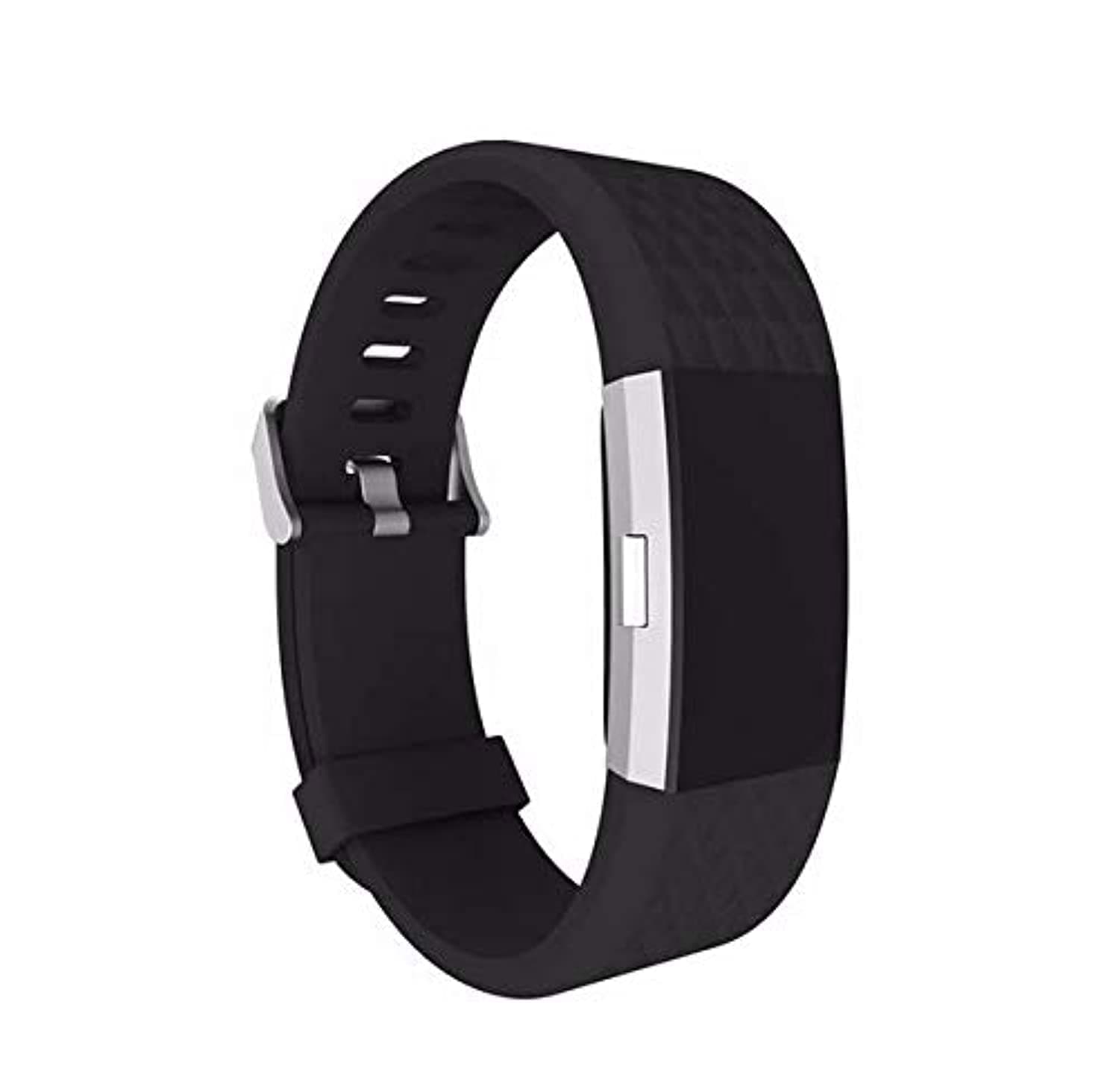 SKEIDO Black for fitbit charge 2 band strap Diamond Silicone watchbands For Fitbit charge 2 bracelet smart wristbands