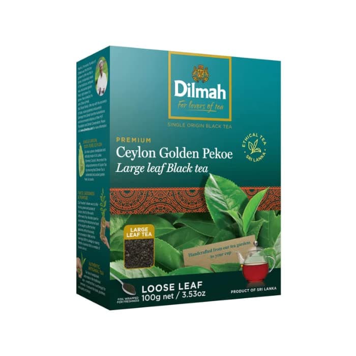 Dilmah Tea | Premium Quality loose leaf tea 100g | Single Origin, Ceylon Tea | Pack of 1