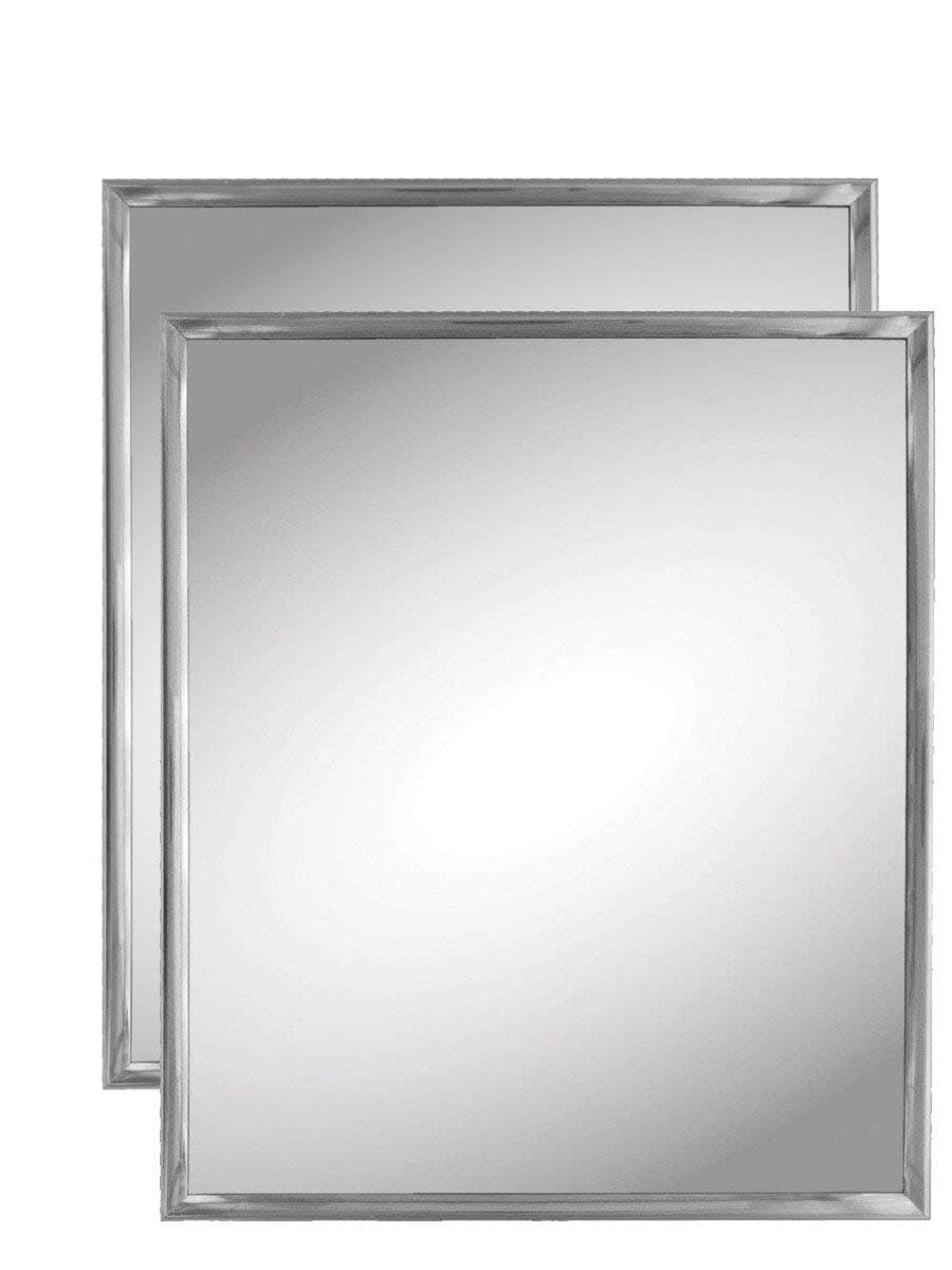 Kole Imports Silver Trim Wall Mirror (2 Pack)