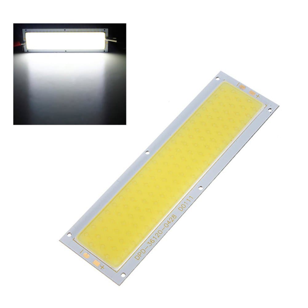 Auto DIY Lights Panel - 12V 600LM 10W COB LED Light Board High Power Lamp Chip Warm/Cool White (Cool White, 6000-6500K)