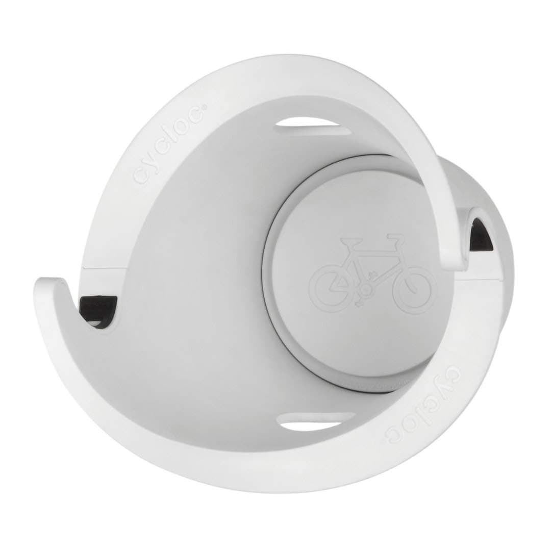 cycloc Solo - Wall Mount Bike Storage Rack – Vertical and Horizontal Cycle Storage - White