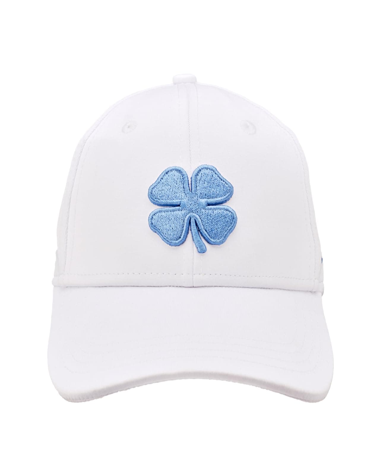 Black Clover Men's Premium Fitted #1 Cap -White With Black Clover