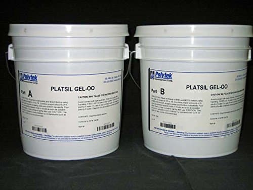 Polytek Platsil Gel 00 Platinum Silicone 16 Lb Kit - 2 Gallons
