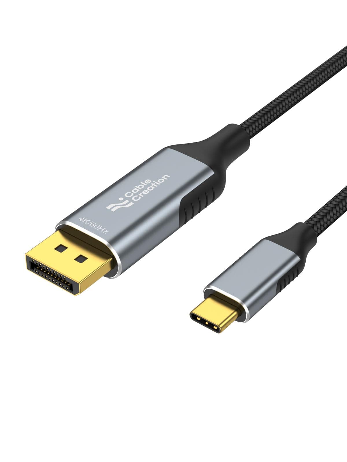 3.3Ft Usb C To Displayport Cable 4K@60Hz,2K@165Hz,2K@144Hz,Usb Type C To Dp Cable Thunderbolt 3 Compatible With Macbook Pro/Air,Imac,Ipad Pro 2020,Xps,Galaxy S22 Ultra/S20/S10,,Gray