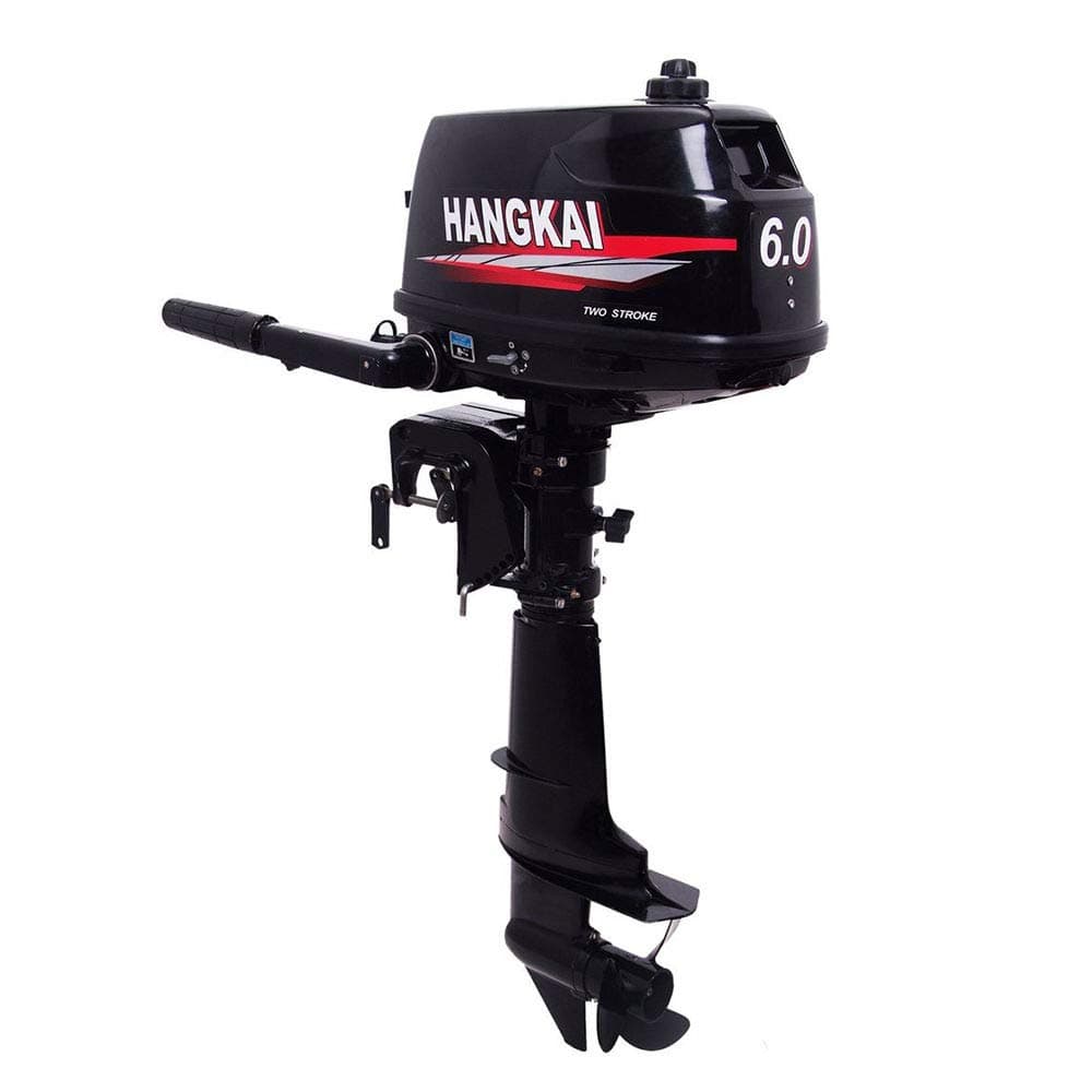HANGKAI 6HP 2 Stroke Heavy Duty Outboard Motor Boat Engine w/Water Cooling System