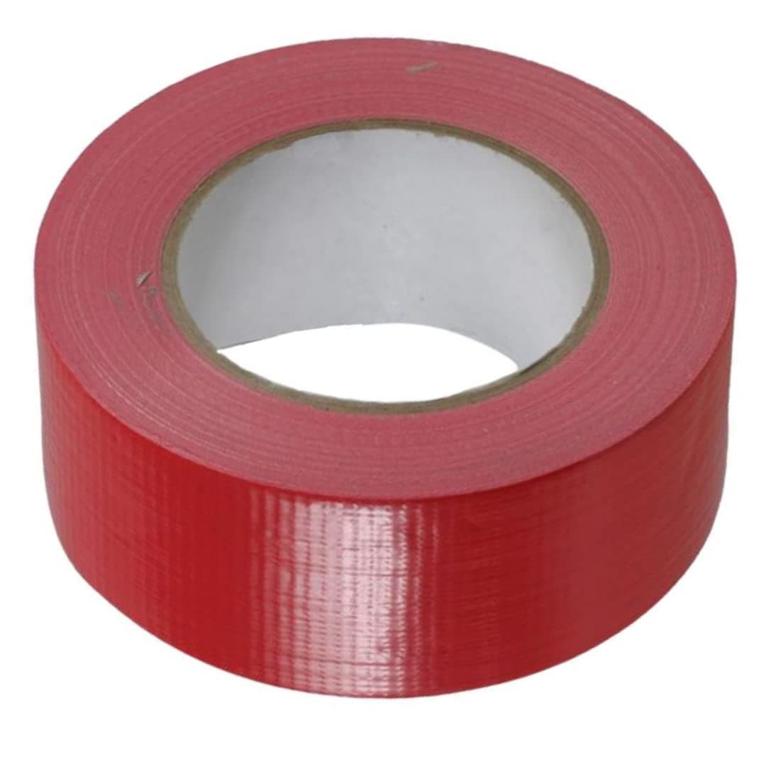 BULK HARDWARE Waterproof Red Gaffer 50Mm X 50M Roll Duct Tape for Multi-Uses, Pack of 1