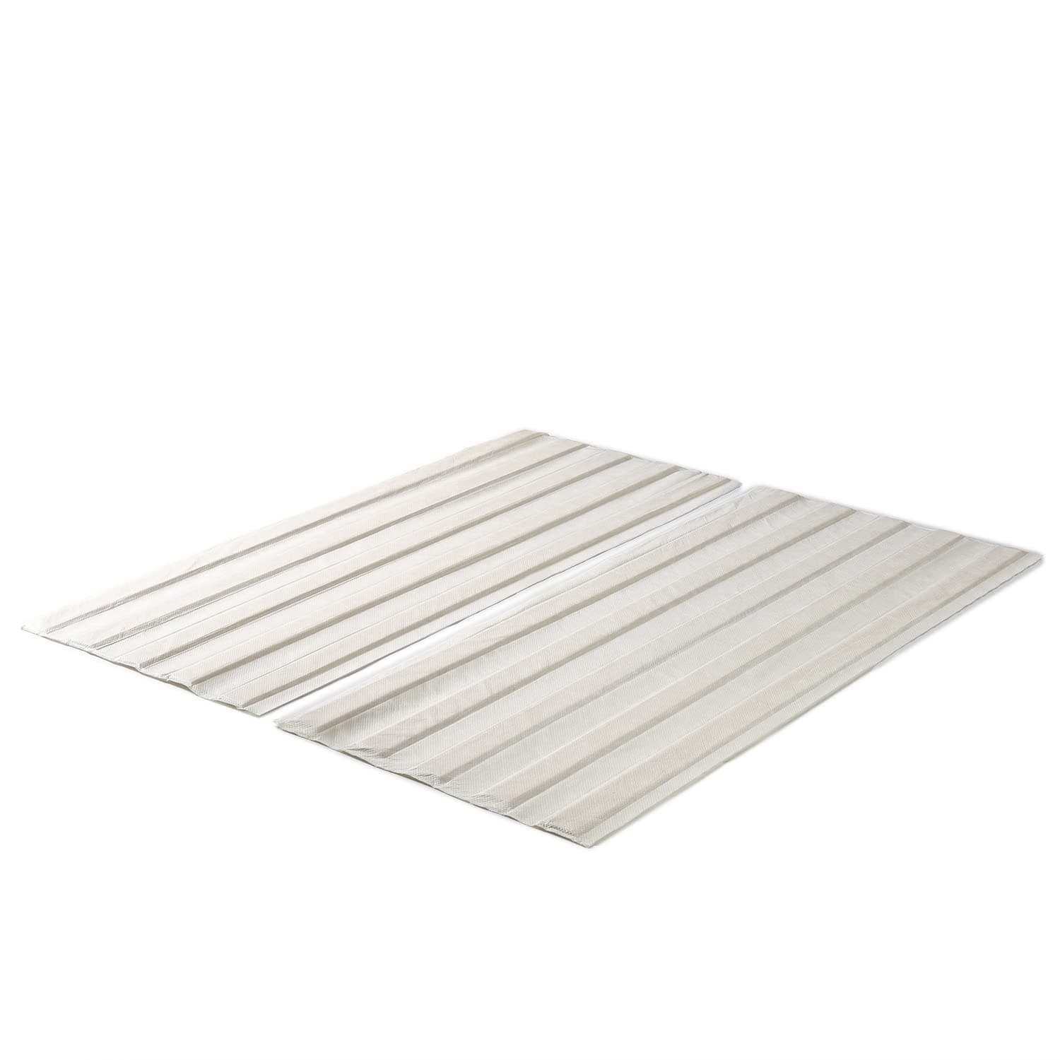 Compack Vertical Wood Slats, Fabric Covered Bunkie Board, Box Spring Replacement, No Assembly Required, Natural, King