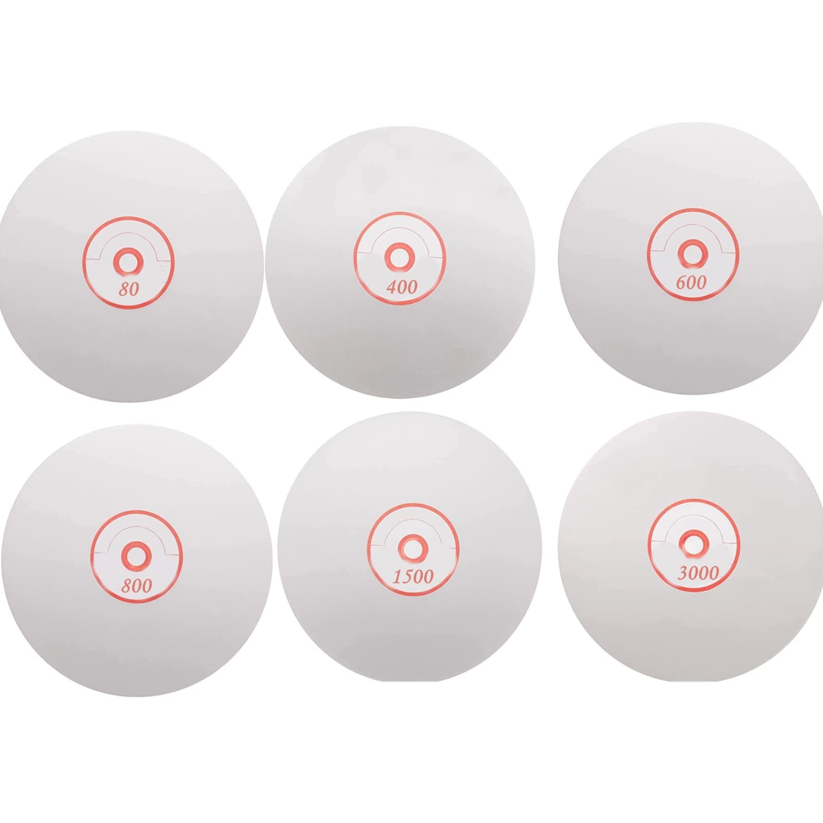 6PC Diamond Flat Lap Disc, 120#400#600#800#1500#3000 Grit 6Inch Flat Lap Grinding Wheel Lapping Grinding Disc Tool (6)