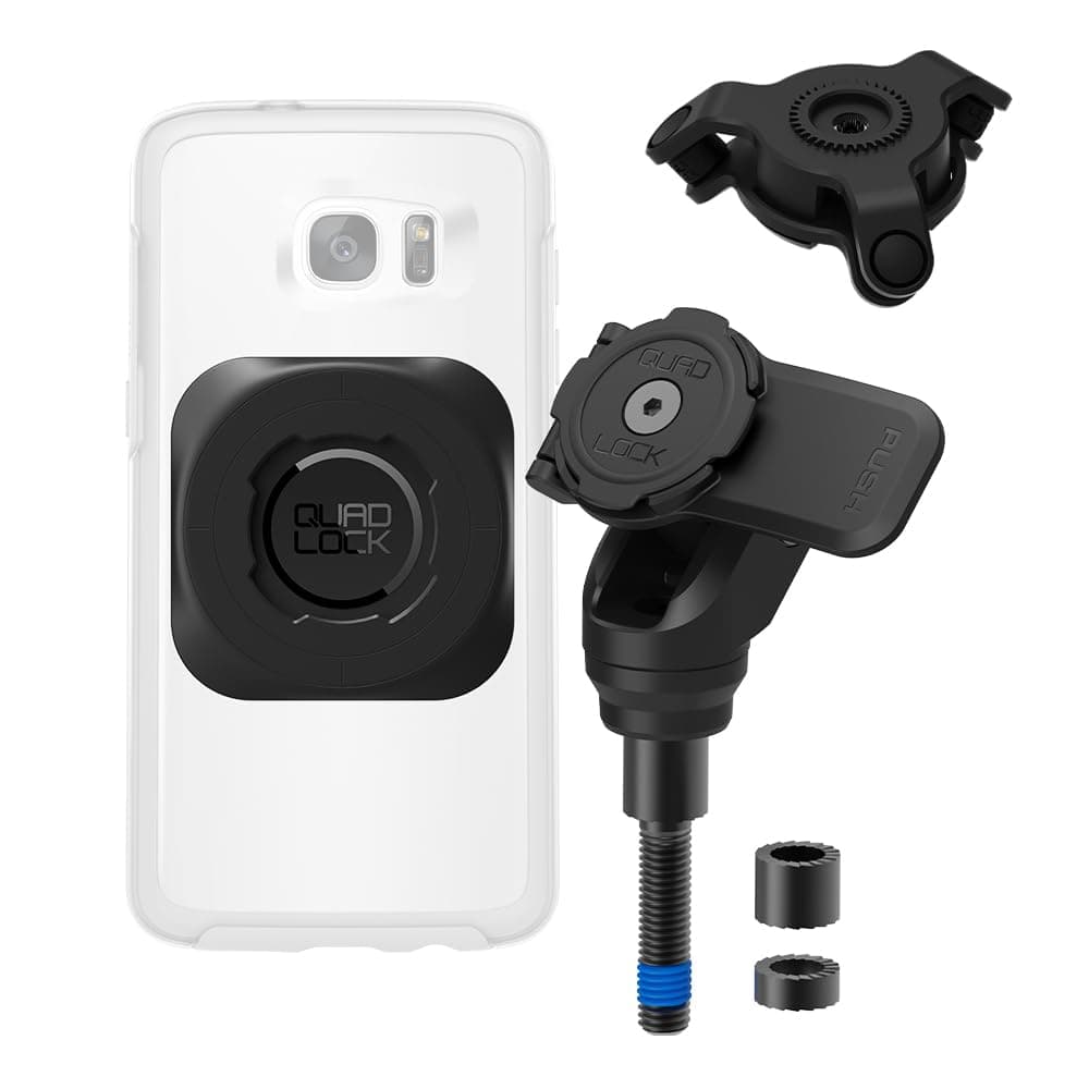 Quad Lock Handlebar Clamp Bolt Motorcycle Phone Mount PRO Kit with Vibration Dampener and MAG Universal Adaptor