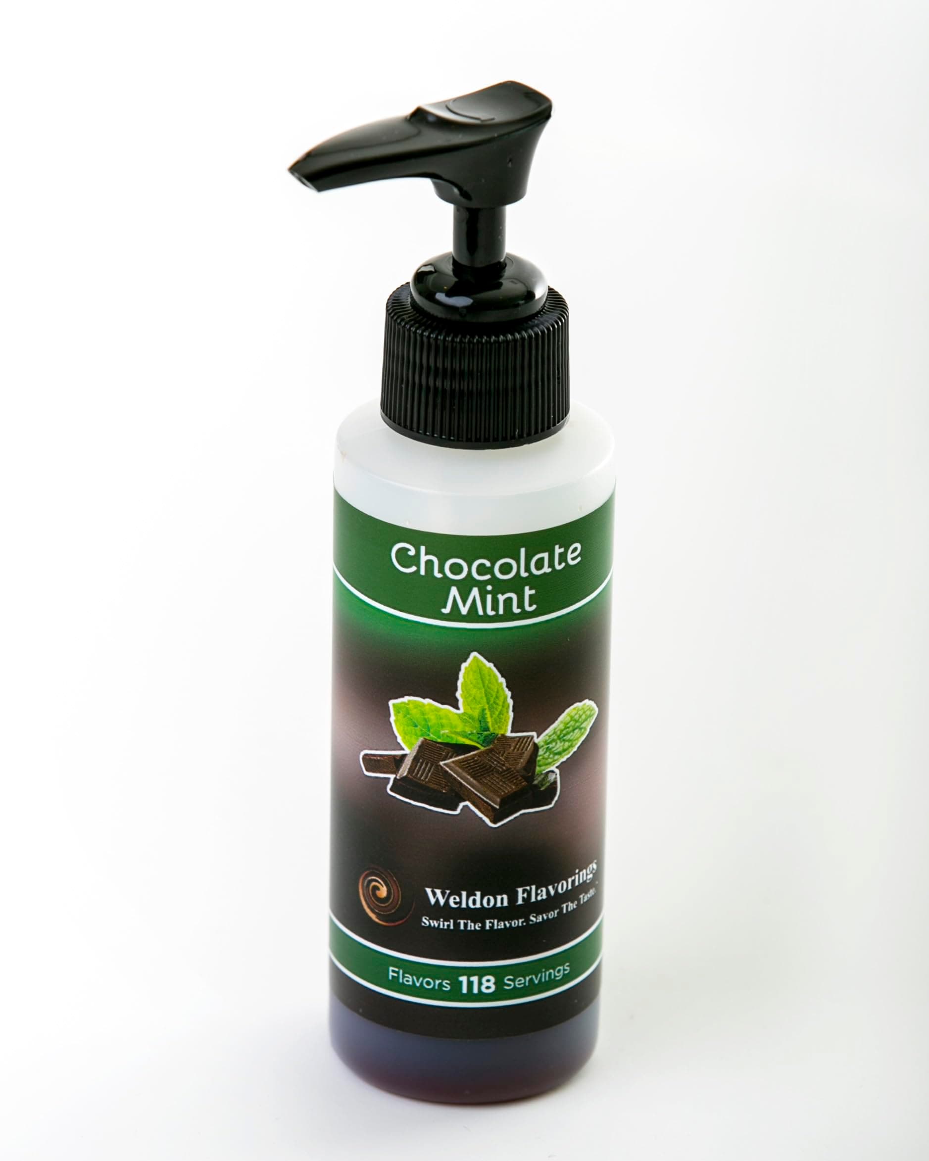 Weldon Flavorings, Chocolate Mint Unsweetened Coffee Flavoring (Includes Pump)