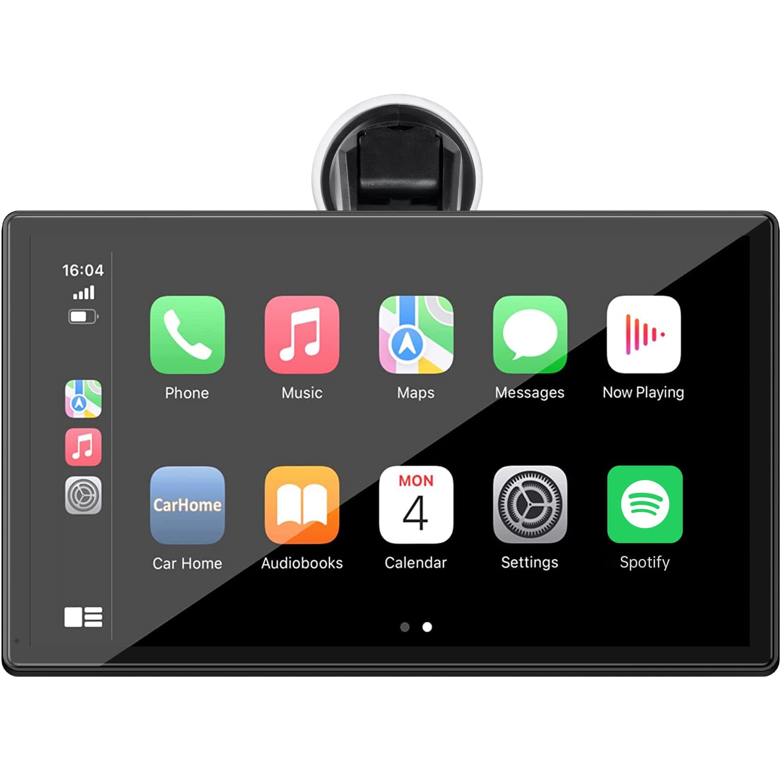 LAMTTO 9 Inch Wireless Car Stereo with Apple Carplay and Android Auto,Backup Camera,Portable Touch Screen Car Play GPS Navigation for Car,Car Audio Receivers with Mirror Link,Bluetooth,FM, Siri