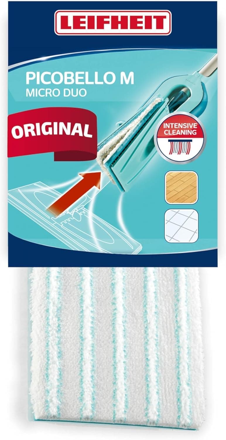 Leifheit Picobello M Mop Replacement Pad - Micro Duo, 33 cm