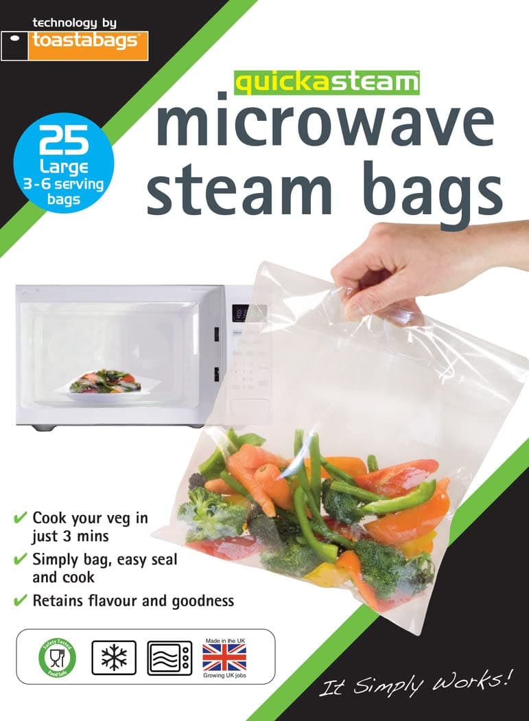 Microwave Steam Bags - 25 Pack