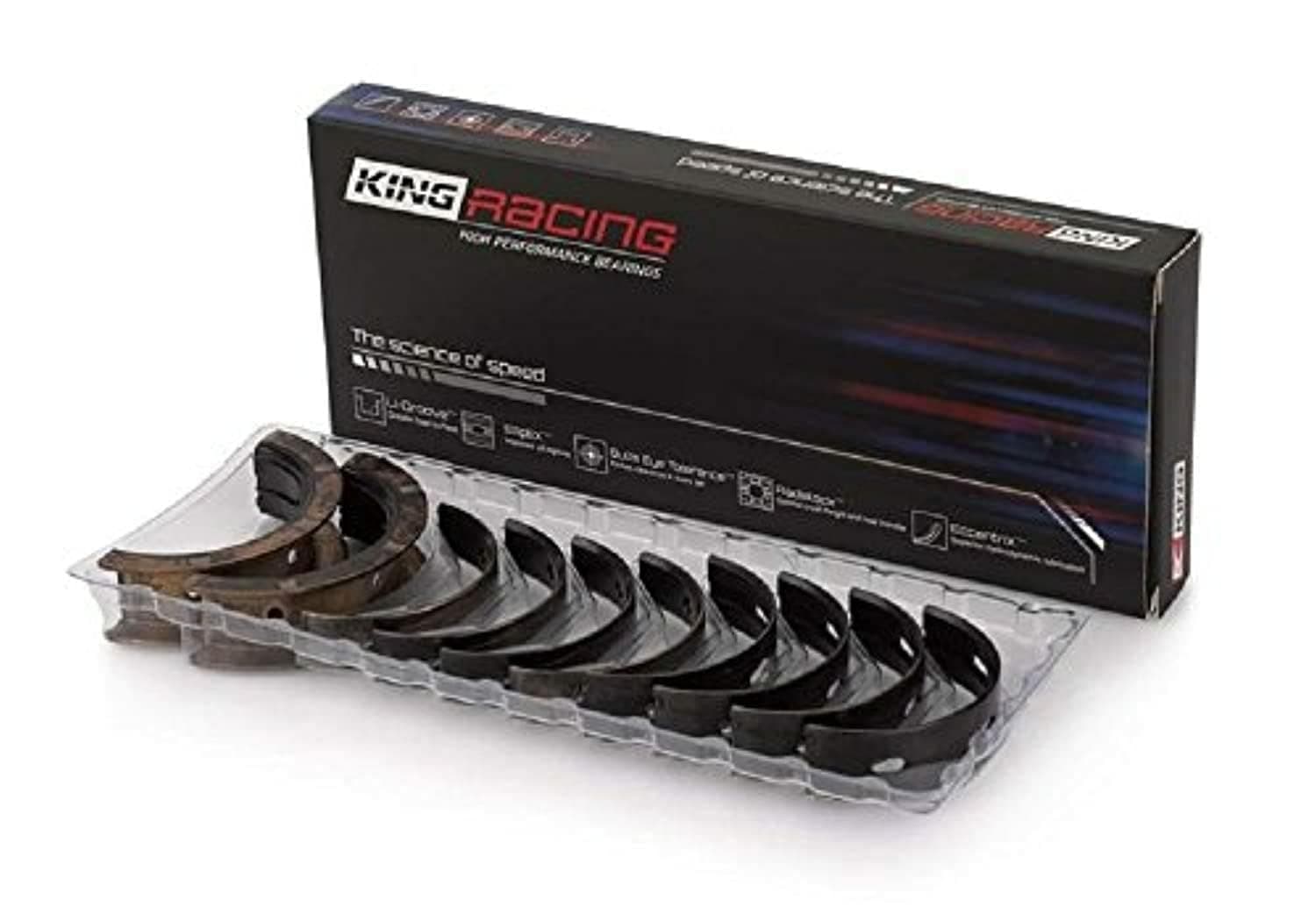 King Engine Bearings MB557HP Main Bearing Set