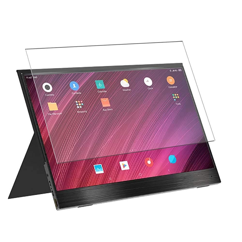 Tempered Glass Screen Protector Film, compatible with BlitzWolf BW-PCM3 15.6 Inch Display Monitor (Active Area Cover Only) Protective Protectors Guard