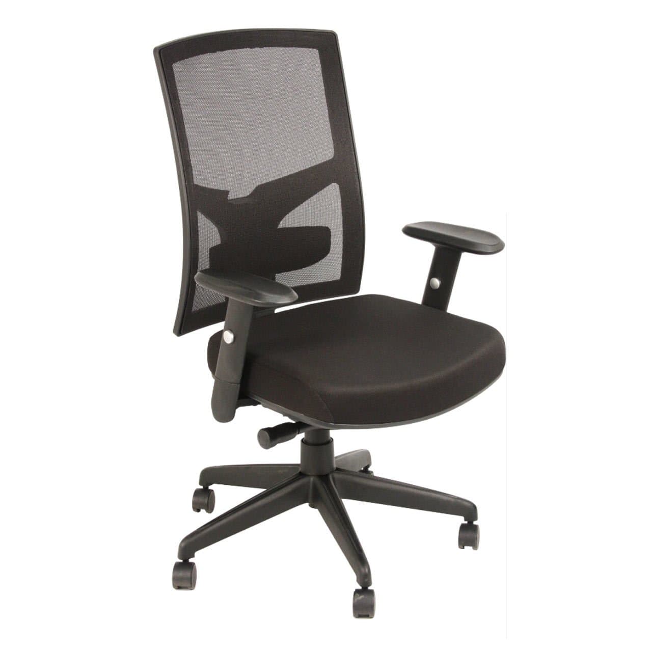 Heavy Duty High-Back Mesh Task Chair With Upholstered Stylish Seat