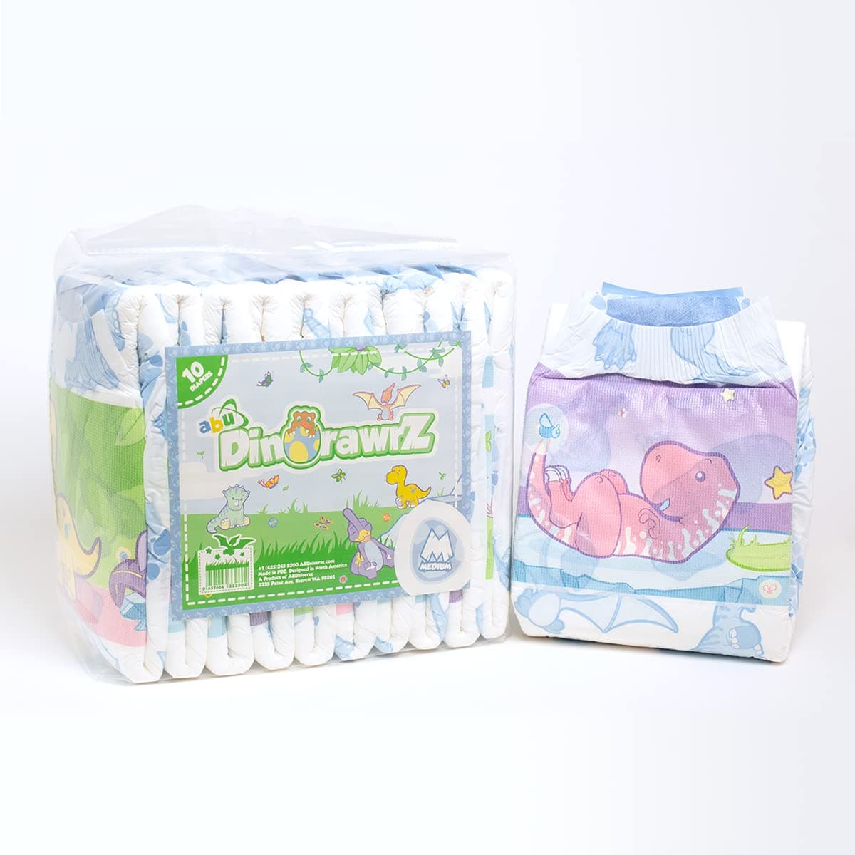 ABUniverse DinoRawrZ Diapers (Extra Large)