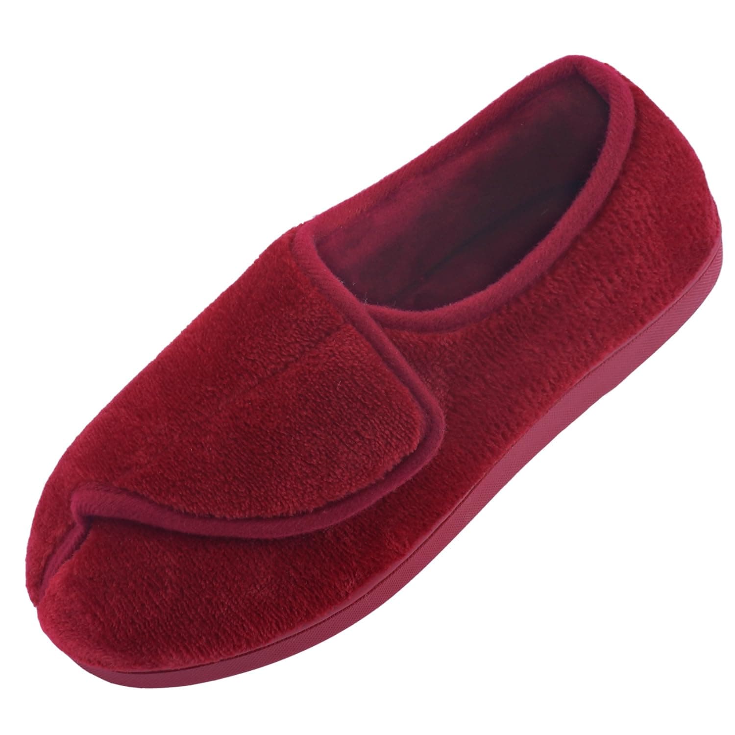 Git-up Women Soft wide Slippers Memory Foam Closed Toed Diabetic Arthritis Edema House Slippers