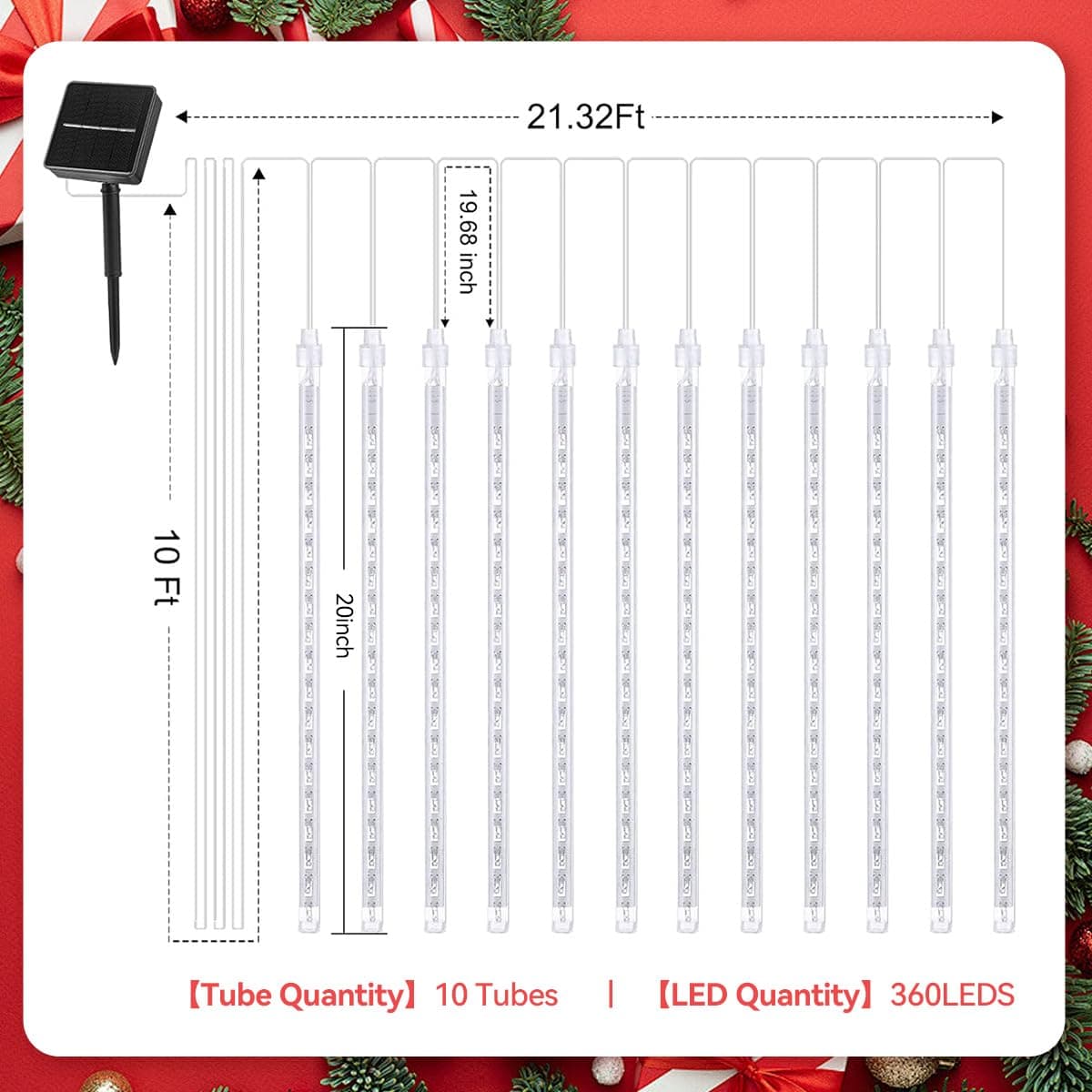 مصابيح عيد الميلاد ديوالي من بروكسيما دايركت تعمل بالطاقة الشمسية في الهواء ا...