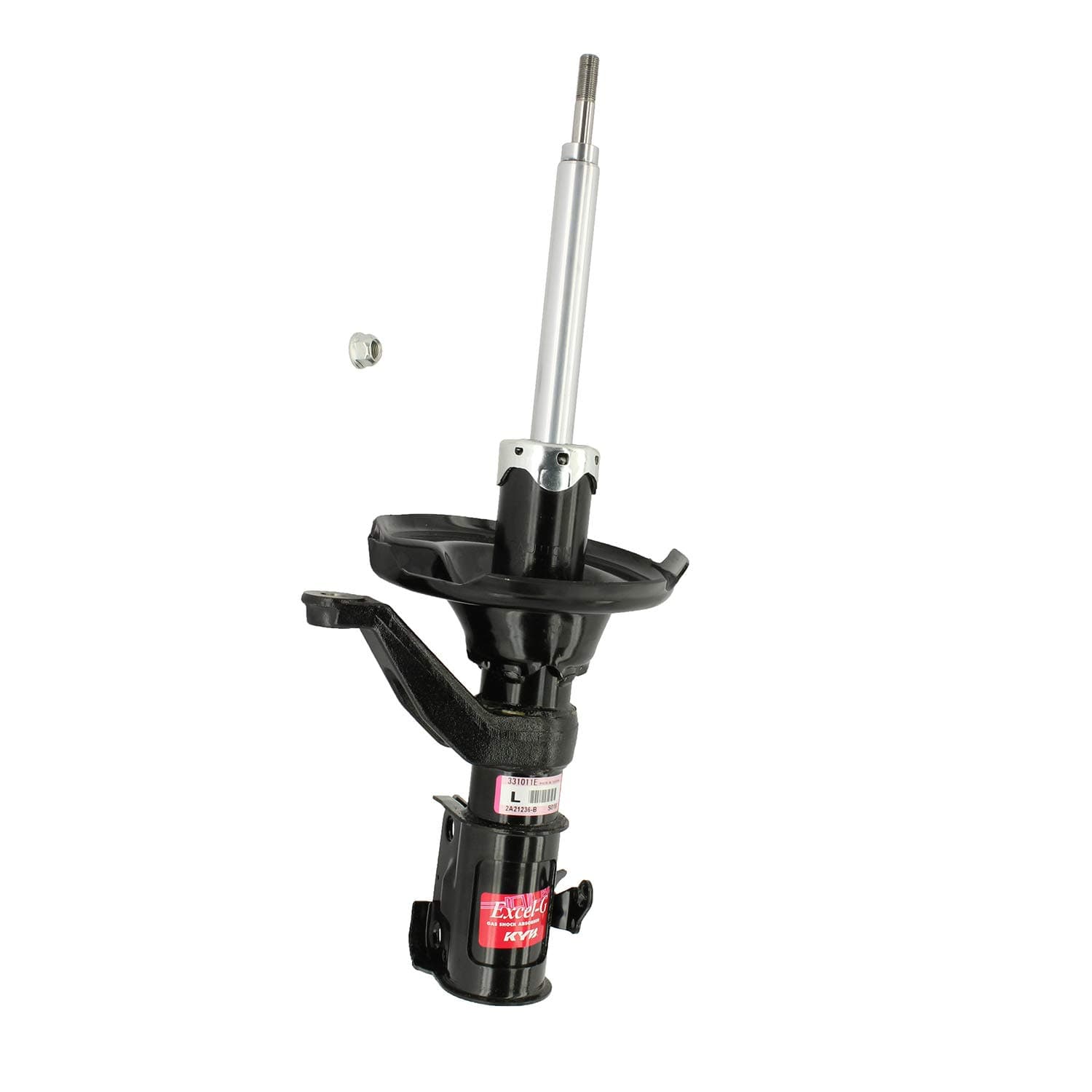 KYB 331011 Excel-G Gas Strut, Black, Silver