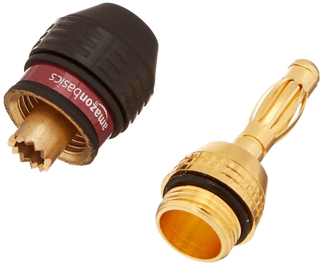 Amazon Basics Speaker Connector Banana Plugs - 6 pairs