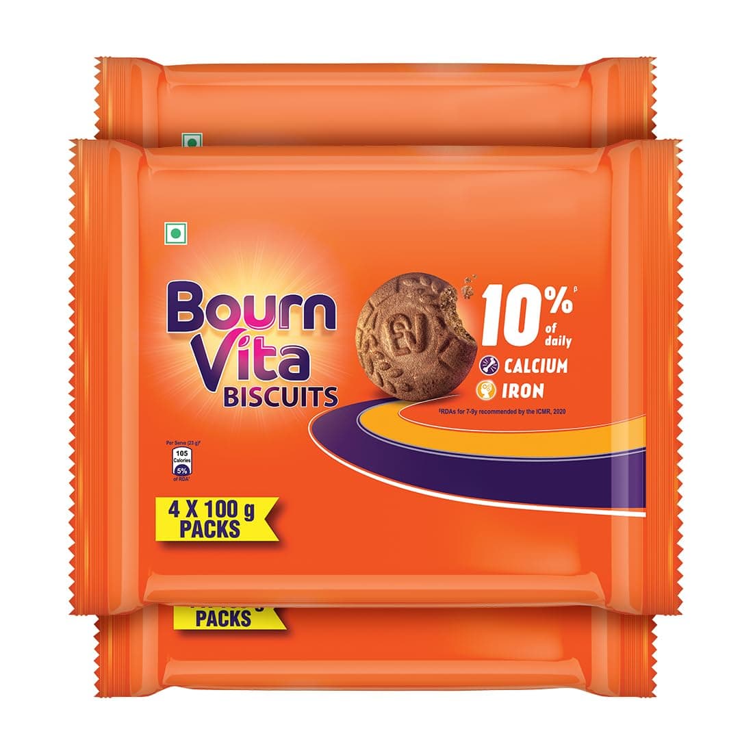 Bournvita Biscuits Pack, 400 g (Pack of 3)