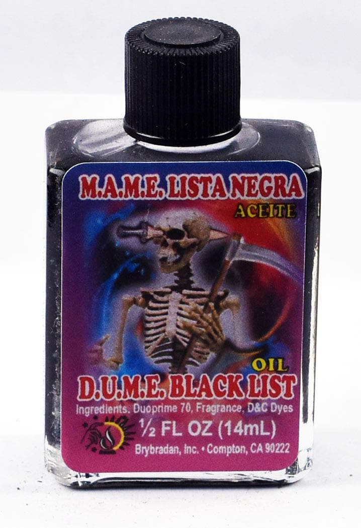 1 Piece BRYBRADAN D.U.M.E. Black List Spiritual Oil D.U.M.E. Lista Negra ACEITE ESPIRITUAL -1/2 FL OZ 14.7ML